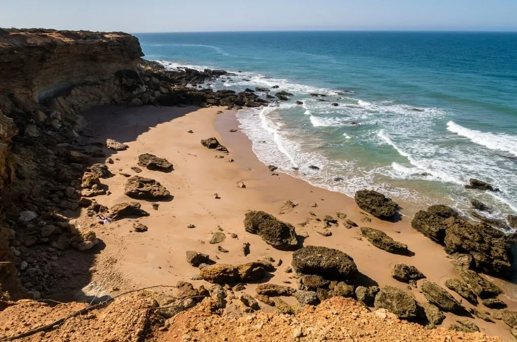 Zona de playa y calas de Roche cerca de Conil